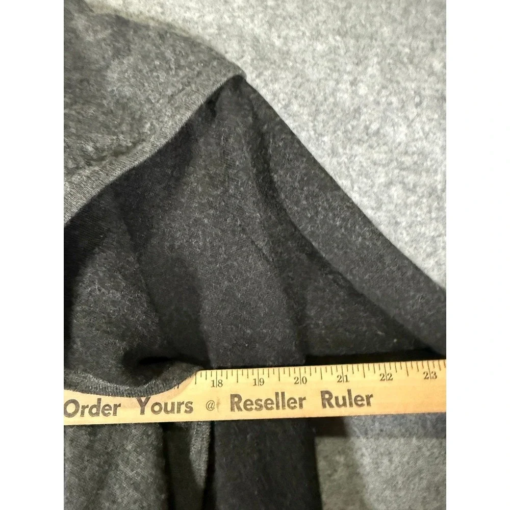 BNCI Blanc Noir Womens XL Gray Wool Blend Hooded Open Front Cardigan Coat Jacket